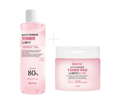 GIRL COLLAGENN TONER＆PAD 300ml+70pads
